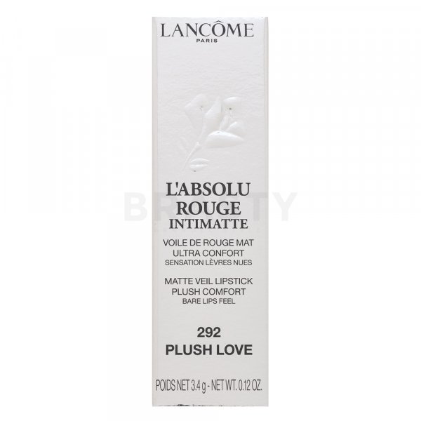 Lancôme L'ABSOLU ROUGE Intimatte 292 Plush Love ruj cu efect matifiant 3,4 g