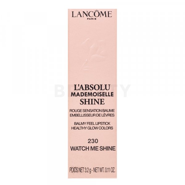 Lancôme L'ABSOLU Mademoiselle Shine 230 Watch Me Shine rúž s hydratačným účinkom 3,2 g