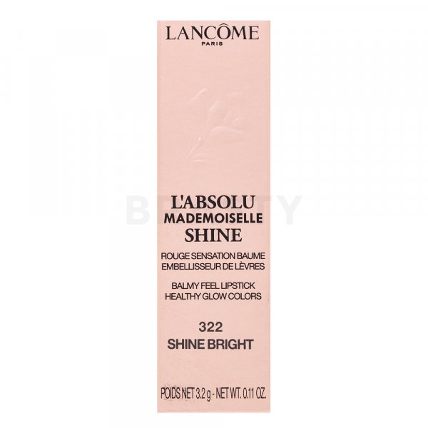 Lancôme L'ABSOLU Mademoiselle Shine 322 Shine Bright rúž s hydratačným účinkom 3,2 g