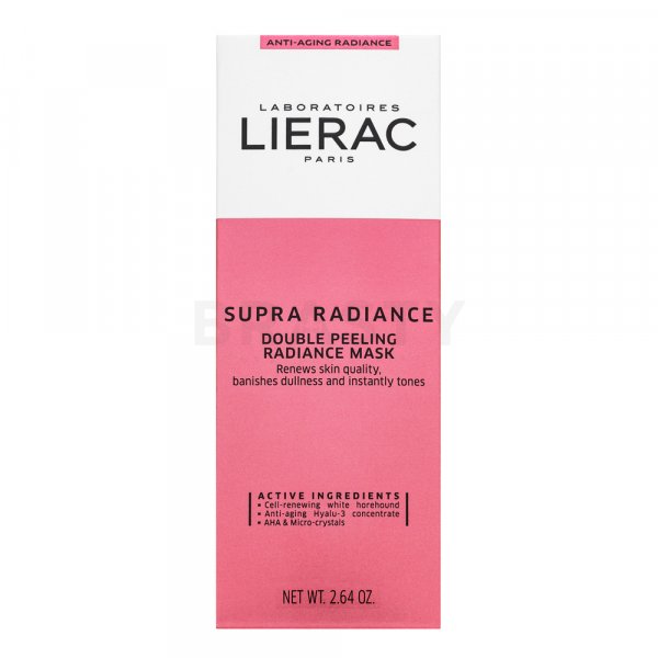 Lierac Supra Radiance Masque Éclat Double Peeling ексфолираща маска за уеднаквена и изсветлена кожа 75 ml