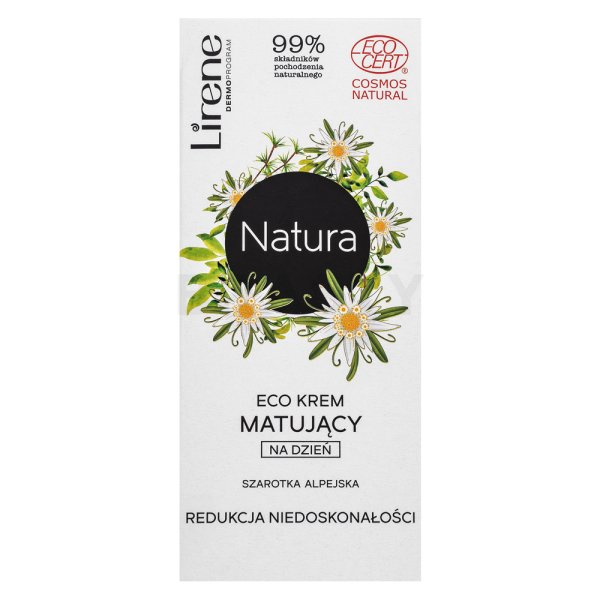 Lirene Natura Eco Organic Day Cream zmatňujúci krém proti nedokonalostiam pleti 50 ml