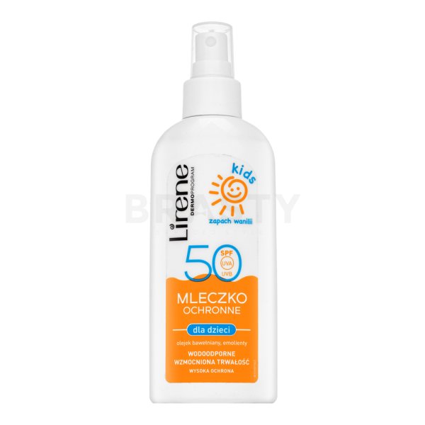 Lirene Sun Kids Gentle Protective Milk with Vanilla Oil SPF50 loțiune de protecție solară pentru copii 150 ml