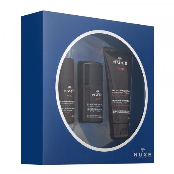 Nuxe Men Set Shower Gel + Multi-Purpose Gel + Deo Roll-on ajándékszett férfiaknak