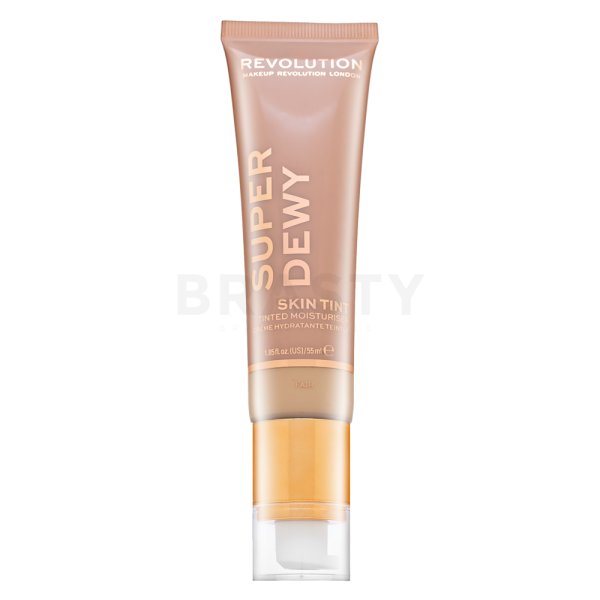 Makeup Revolution Super Dewy Skin Tint Moisturizer - Fair тонизираща и овлажняваща емулсия 55 ml