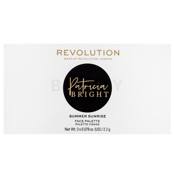 Makeup Revolution Patricia Bright Face Palette - You Are Gold multifunkční paleta 22 g