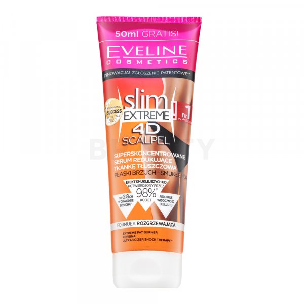 Eveline Slim Extreme 4D Scalpel Superconcentrated Serum Reducing Fatty Tissue Modellierendes Serum für Bauch, Oberschenkel und Gesäß 250 ml