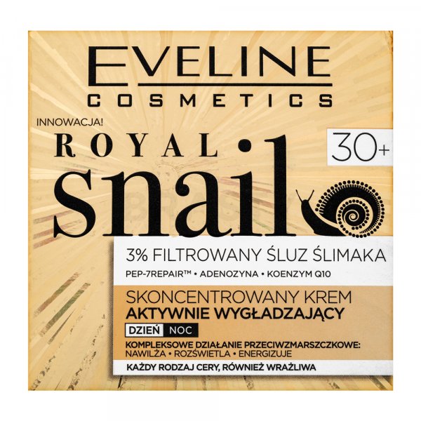 Eveline Royal Snail Concentrated Actively Smoothing Cream 30+ liftingový zpevňující krém proti vráskám 50 ml