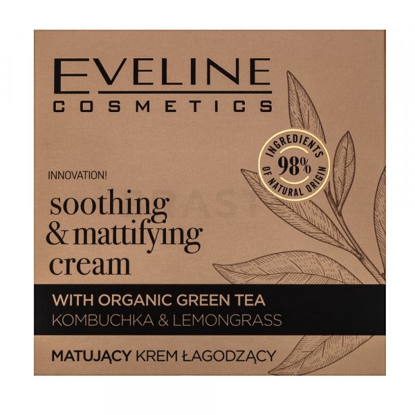 Eveline Organic Gold Soothing & Mattifying Cream cremă de ten cu efect matifiant 50 ml