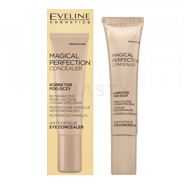 Eveline Magical Perfection Concealer tekoči korektor proti gubam, zabuhlosti in temnim kolobarjem 02 Medium 15 ml