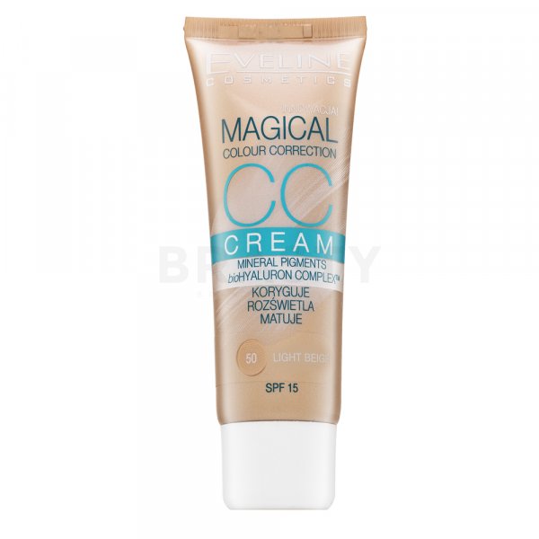 Eveline Magical Colour Correction CC Cream SPF15 CC krém contra las imperfecciones de la piel 50 Light Beige 30 ml