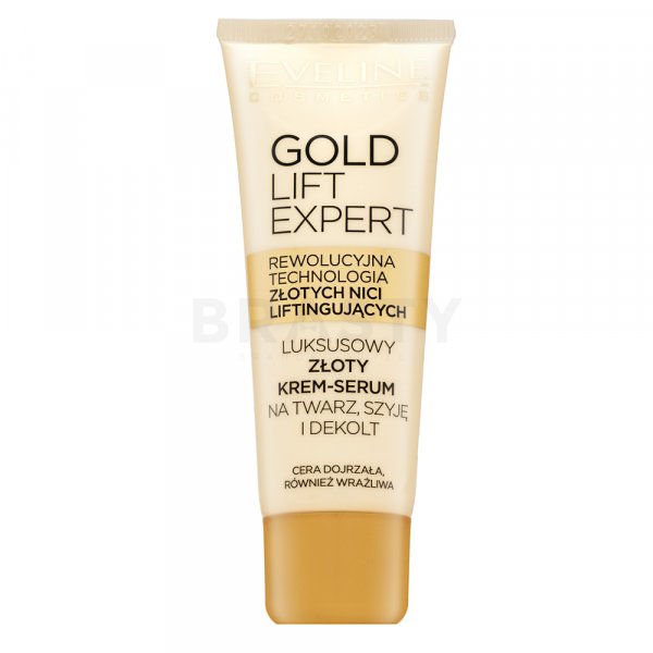 Eveline Gold Lift Expert Luxurious Gold Serum-Cream liftingový zpevňující krém proti vráskám 40 ml