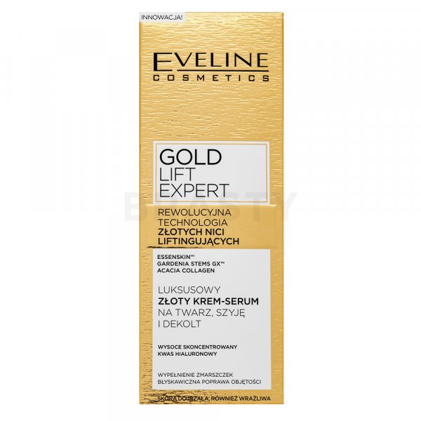 Eveline Gold Lift Expert Luxurious Gold Serum-Cream liftingový spevňujúci krém proti vráskam 40 ml