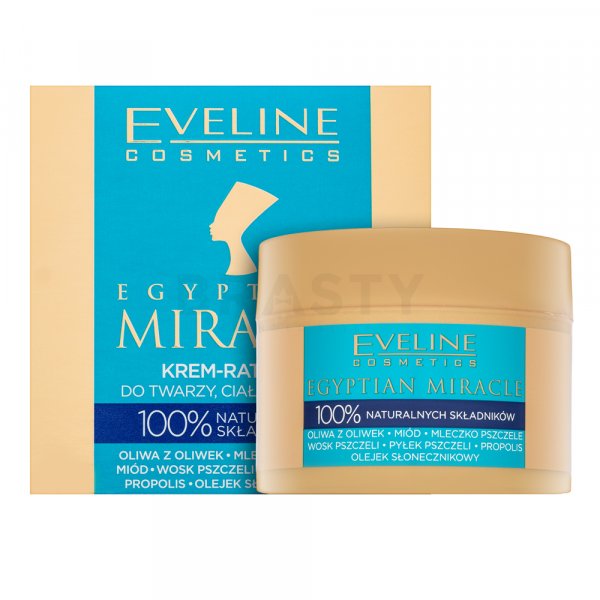 Eveline Egyptian Miracle Natural Rescue Cream 7in1 cremă hrănitoare pentru toate tipurile de piele 40 ml