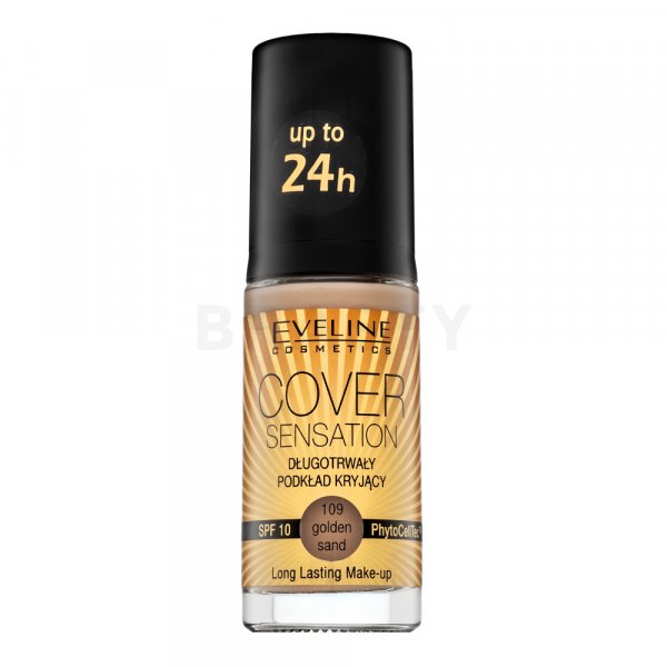 Eveline Cover Sensation SPF10 Long-Lasting Foundation make-up 109 Golden Sand 30 ml