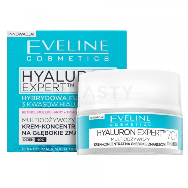 Eveline Bio Hyaluron 4D Day&Night Cream 70+ SPF8 cremă cu efect de lifting și întărire anti riduri 50 ml