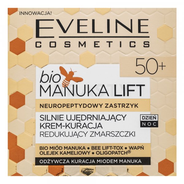 Eveline BIO Manuka Anti-Wrinkle DayNight Face Cream 50+ wzmacniający krem liftingujący z formułą przeciwzmarszczkową 50 ml