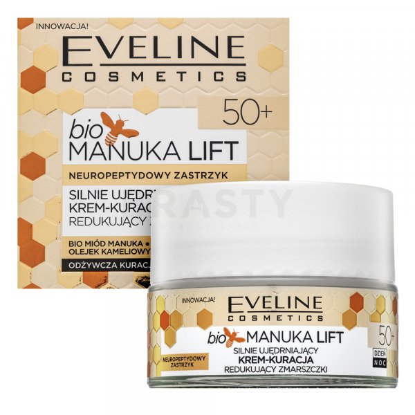 Eveline BIO Manuka Anti-Wrinkle DayNight Face Cream 50+ wzmacniający krem liftingujący z formułą przeciwzmarszczkową 50 ml