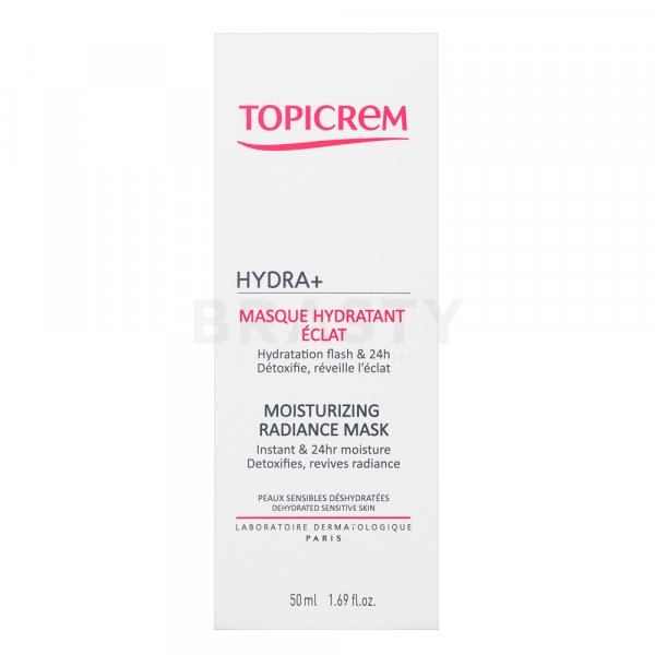 Topicrem HYDRA+ Moisturizing Radiance Mask voedend masker voor de droge huid 50 ml