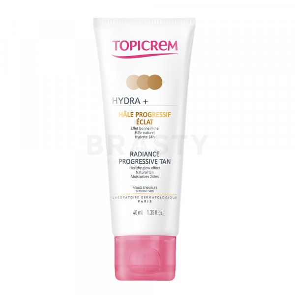 Topicrem HYDRA+ Radiance Progressive Tan huidcrème voor een uniforme en stralende teint 40 ml