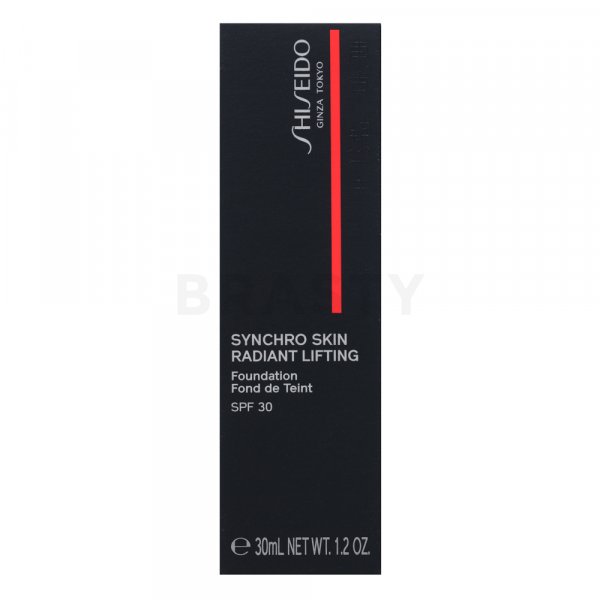 Shiseido Synchro Skin Radiant Lifting Foundation SPF30 - 160 hosszan tartó make-up az egységes és világosabb arcbőrre 30 ml