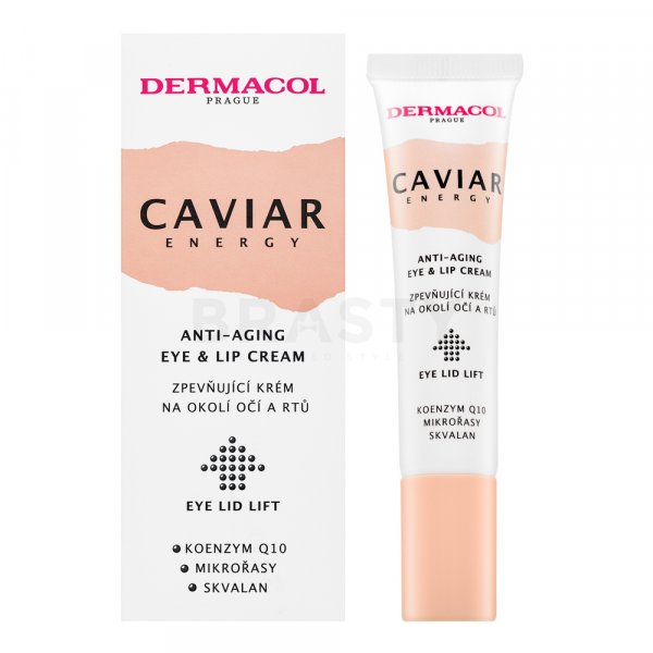 Dermacol Caviar Energy Anti-Aging Eye & Lip Cream liftingový spevňujúci krém obnovujúci hustotu pleti v okolí očí a pier 15 ml