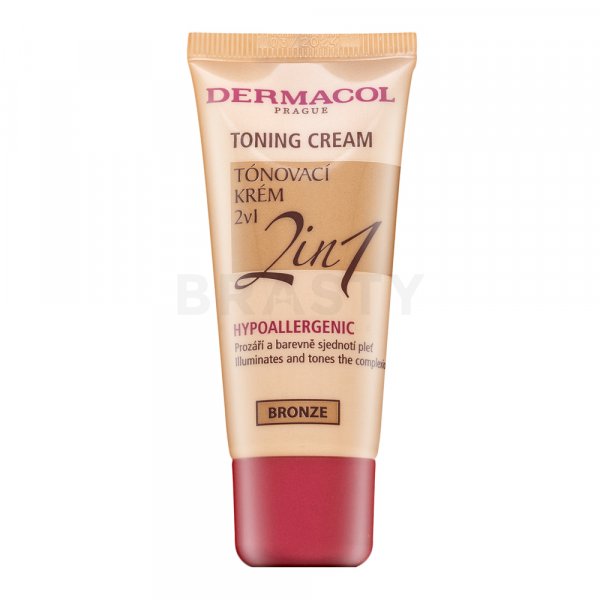 Dermacol Toning Cream 2in1 langanhaltendes Make-up Bronze 30 ml