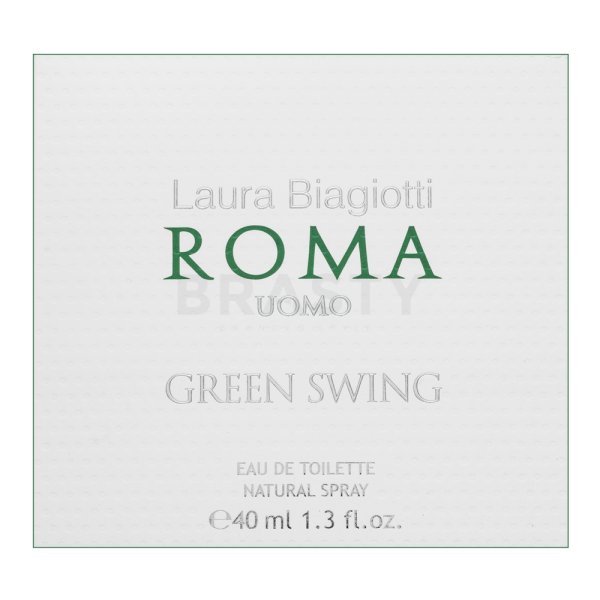 Laura Biagiotti Roma Uomo Green Swing Eau de Toilette für Herren 40 ml