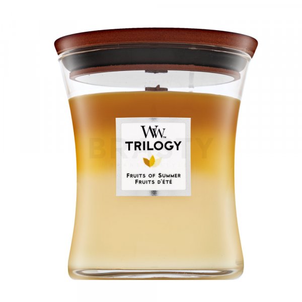 Woodwick Trilogy Fruits of Summer scented candle 275 g