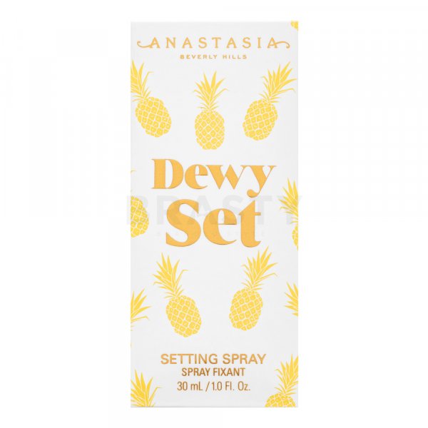 Anastasia Beverly Hills Mini Dewy Set Pineapple spray utrwalający makijaż z ujednolicającą i rozjaśniającą skórę formułą 30 ml