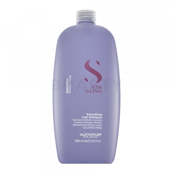 Alfaparf Milano Semi Di Lino Smooth Smoothing Low Shampoo Champú suavizante Para cabellos ásperos y rebeldes 1000 ml