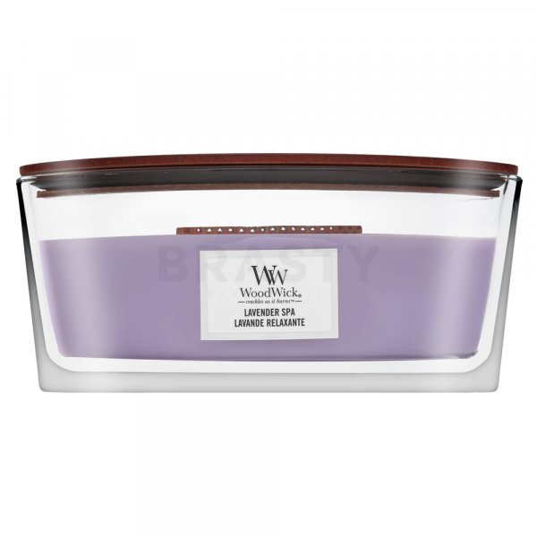 Woodwick Lavender Spa lumânare parfumată 453,6 g