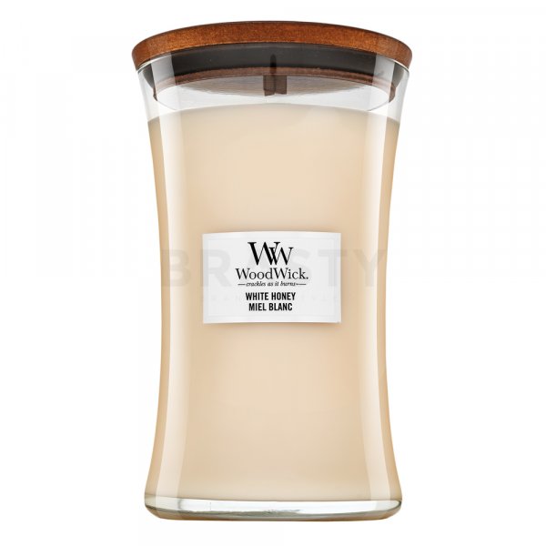 Woodwick White Honey lumânare parfumată 610 g