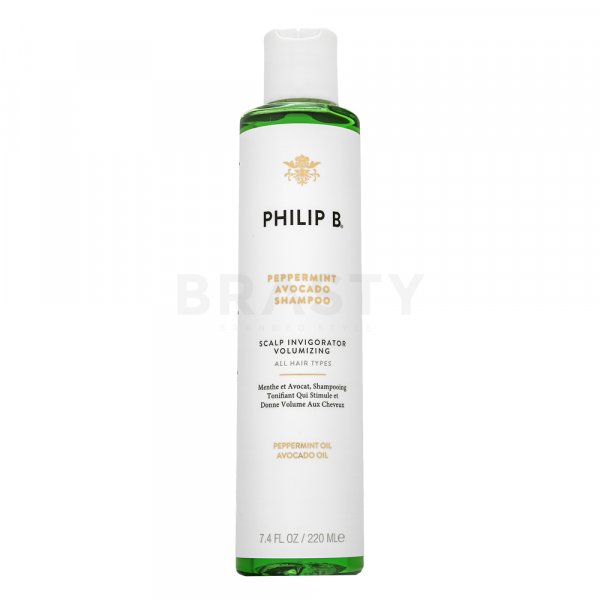 PHILIP B Peppermint & Avocado Volumizing & Clarifying Shampoo posilující šampon pro všechny typy vlasů 220 ml