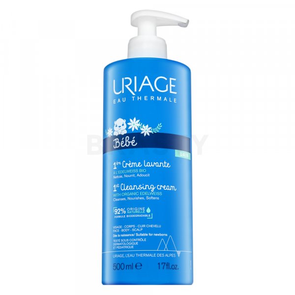 Uriage Bébé nourishing protective cleansing cream 1st Cleansing Cream with Organic Edelweiss 500 ml