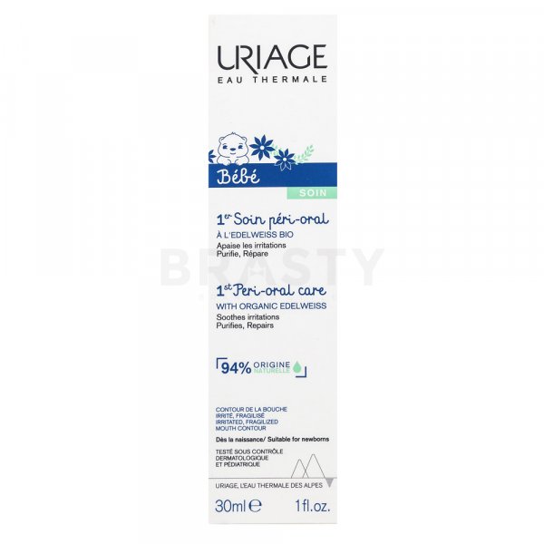 Uriage Bébé reparative cream for irritation around the mouth 1st Peri-Oral Care with Organic Edelweiss 30 ml