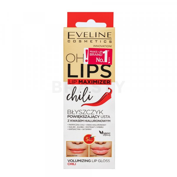 Eveline Oh My Lips Lip Maximizer Lipgloss für Volumen Chilli 4,5 ml