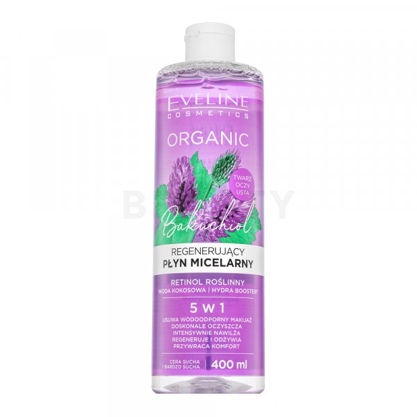Eveline Organic Bakuchiol apă micelară pentru toate tipurile de piele 400 ml