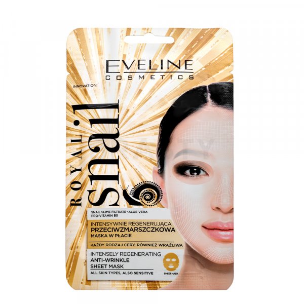 Eveline Royal Snail Intensely Regenerating Anti-Wrinkle Sheet Mask odżywczy krem do wszystkich typów skóry