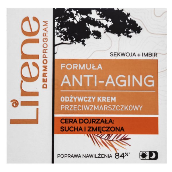 Lirene Formuła Anti-Aging Cream Sequoia & Ginger crema nutriente contro le rughe 50 ml