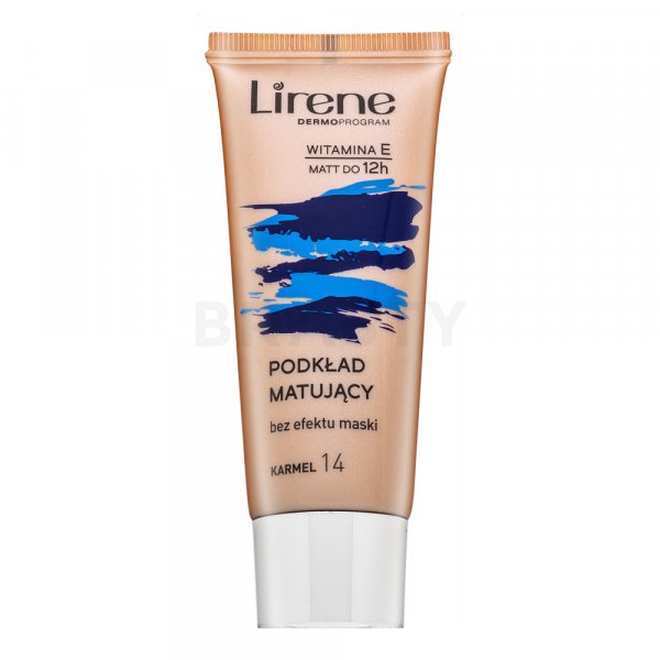 Lirene Nature Matte fluid 14 Caramel fluidní make-up s matujícím účinkem 30 ml
