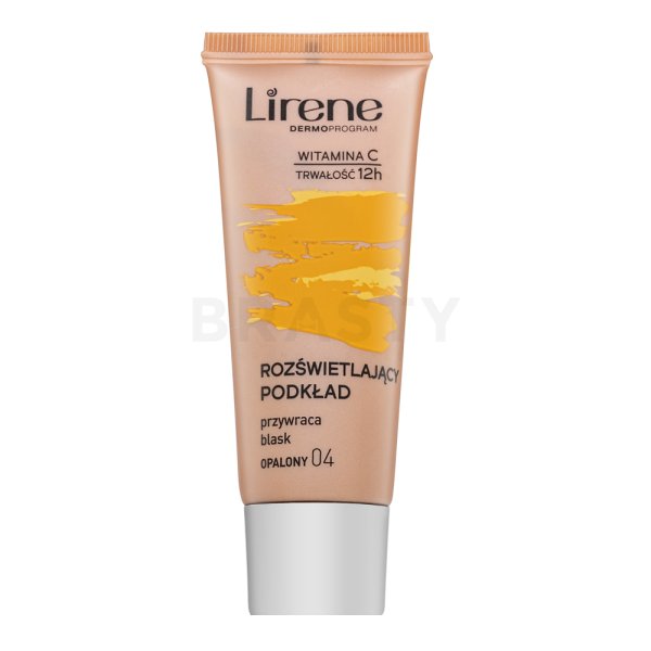 Lirene Brightening Fluid with Vitamin C 04 Tanned make-up fluid pentru uniformizarea culorii tenului 30 ml