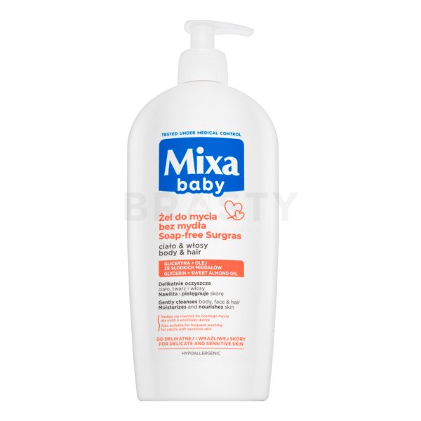 Mixa Baby Mild Shampoo and Bubble Bath 2 in 1 Shampoo und Duschgel 2 in 1 für Kinder 400 ml