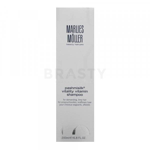 Marlies Möller Pashmisilk Vitality Vitamin Shampoo posilujúci šampón pre nepoddajné a poškodené vlasy 200 ml