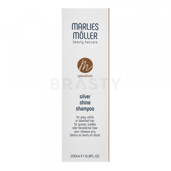 Marlies Möller Specialists Silver Shine Shampoo șampon hrănitor pentru păr blond platinat si grizonat 200 ml