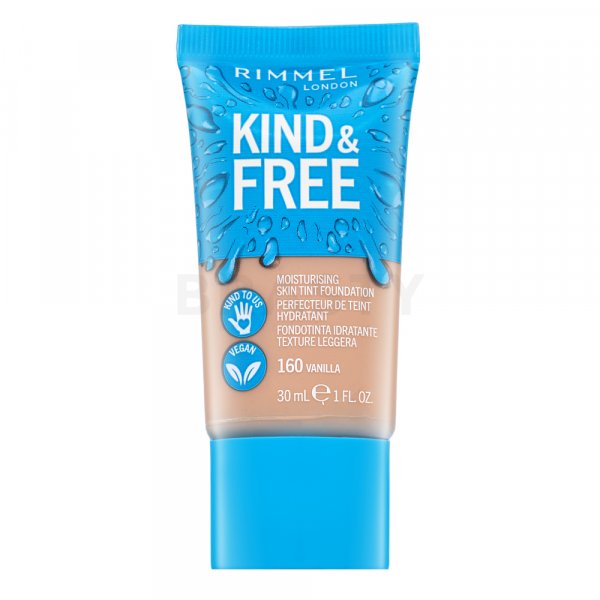 Rimmel London Kind & Free Moisturising Skin Tint Foundation 160 fondotinta liquido per l' unificazione della pelle e illuminazione 30 ml