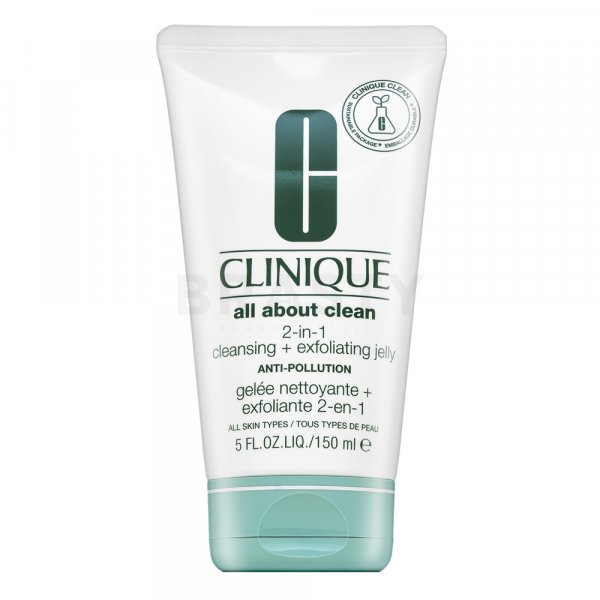 Clinique All About Clean 2-in-1 Cleansing + Exfoliating Jelly Espuma de limpieza para todos los tipos de piel 150 ml