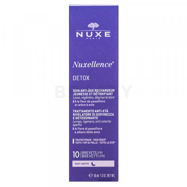 Nuxe Nuxellence Detox crema multiactiva desintoxicante para la noche antienvejecimiento de la piel 50 ml