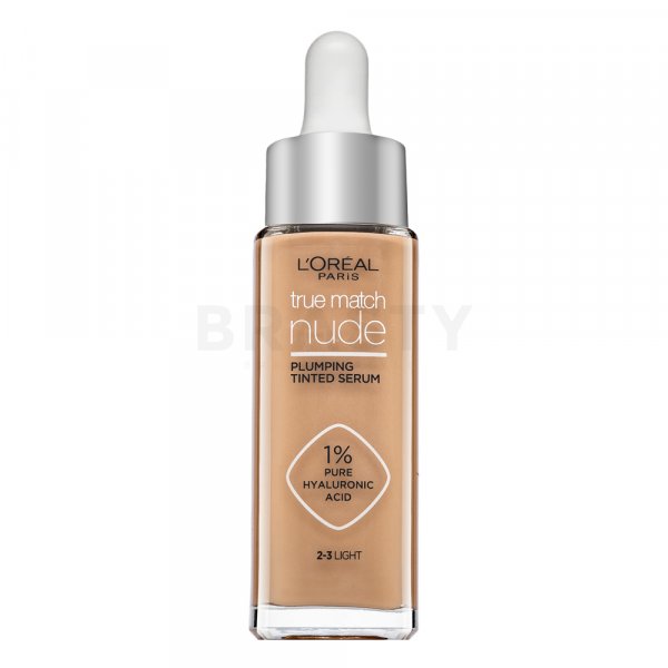 L´Oréal Paris True Match Nude Plumping Tinted Serum 2-3 Light серум за изравняване тена на кожата 30 ml
