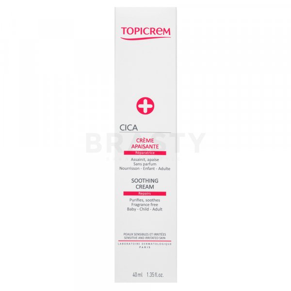 Topicrem CICA Soothing Cream drogende herstellende spray met koper en zink voor huidvernieuwing 40 ml
