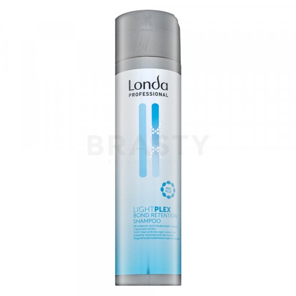 Londa Professional Lightplex Bond Retention Shampoo Stärkungsshampoo für gefärbtes, chemisch behandeltes und aufgehelltes Haar 250 ml